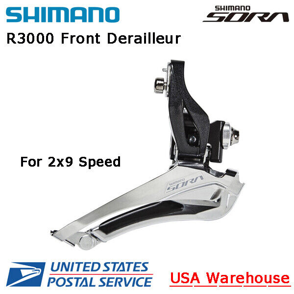 Shimano Sora FD-R3000-F for 2x9 Speed Brazed-On Mount Front Derailleur