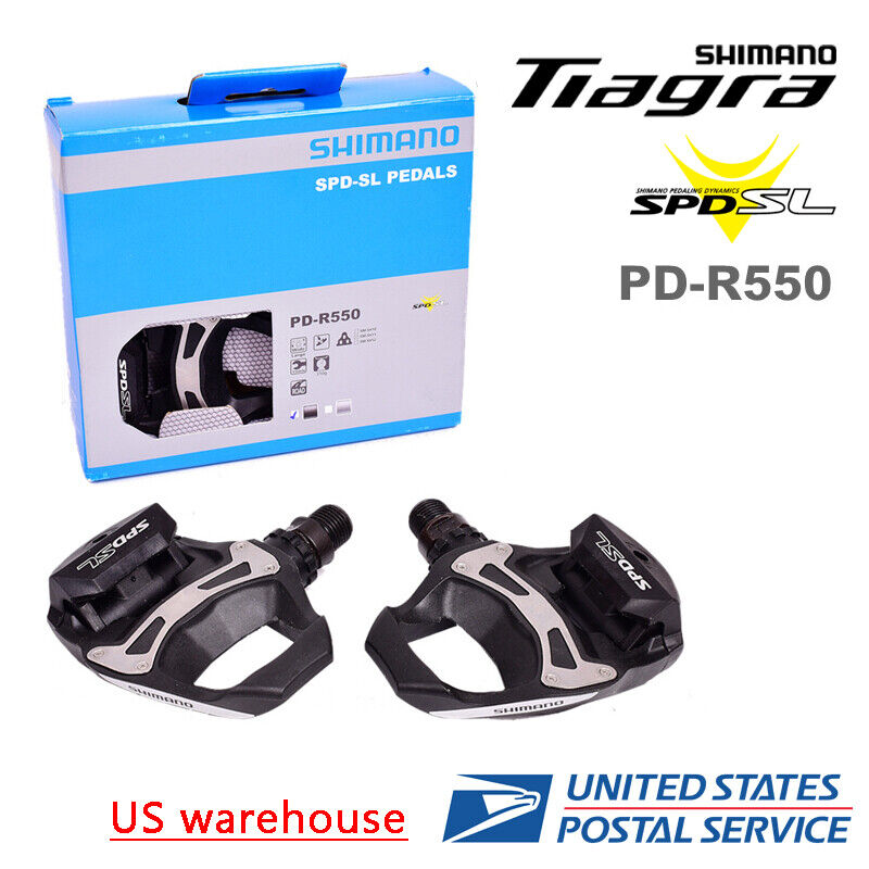shimano tiagra pedals New Shimano Tiagra 4700 PD-R550 SPD-SL Road Bike Pedals Clipless SM-SH