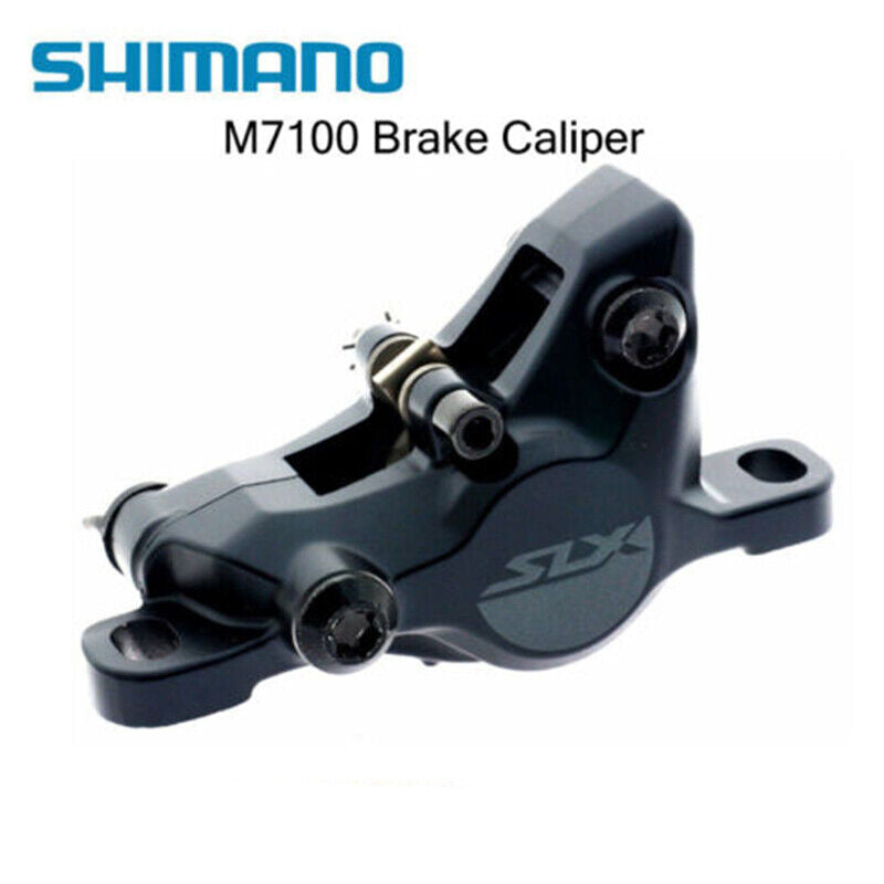 Pinza 2 Pistoncini Con Pastiglie Pinza Freno A Disco Idraulica Shimano SLX BR-M7100, 2 Pistoncini, Con Pastiglie Alettate J04C - Nuovo Freno A Disco Idraulico Shimano SLX