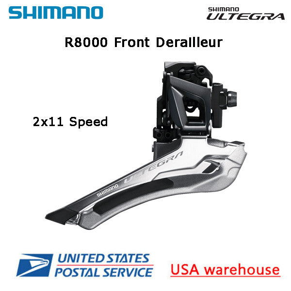 Dérailleur Avant Shimano Ultegra R8000, Double Brasage, 11 Vitesses, FD-R8000-F