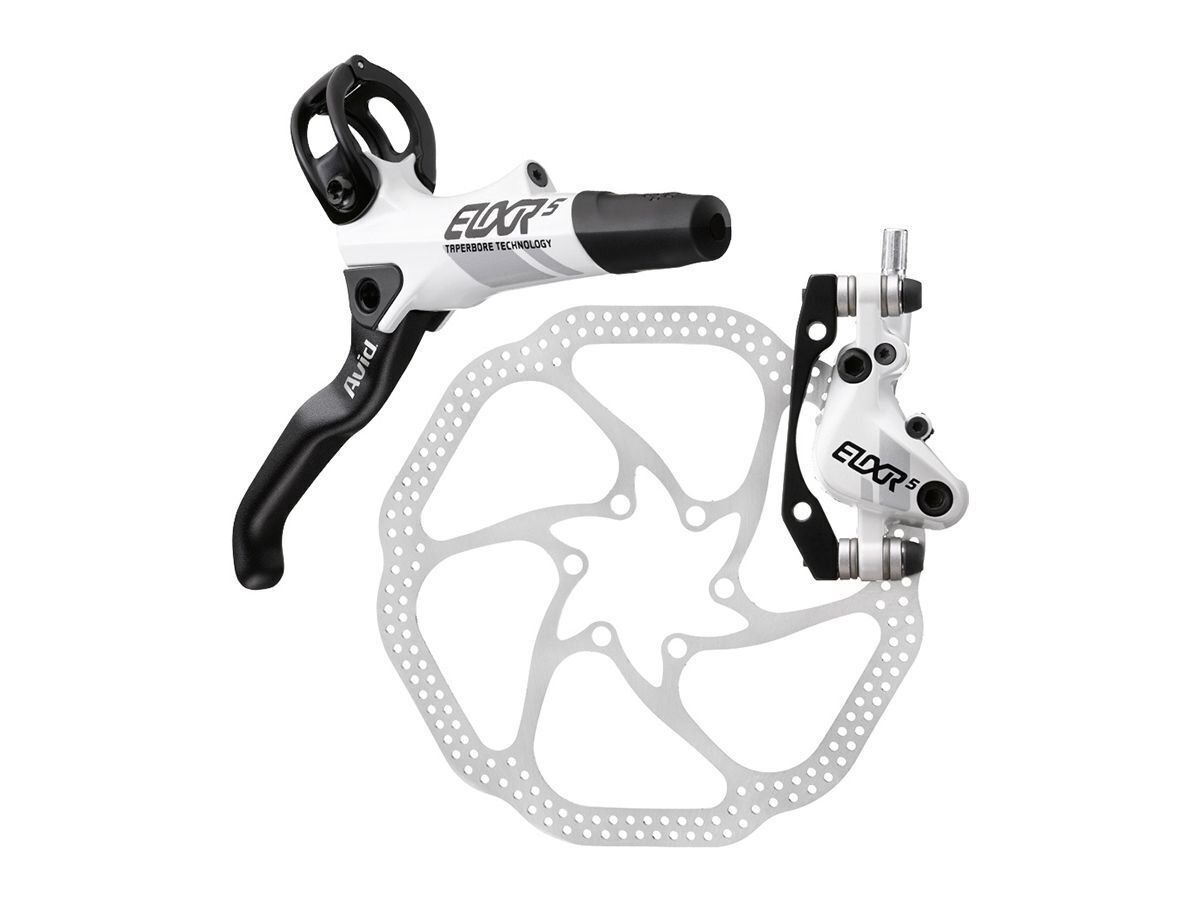 Avid Elixir 5 E5 White Hydraulic Disc Brake G3 HS1 Rotor Set Pre-Bled