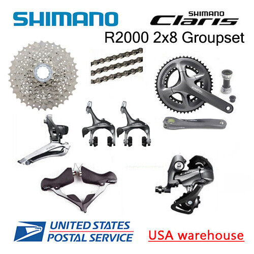Shimano Claris SET-R2000 7PCS Groupset 2x8 Speed Groupset ROAD